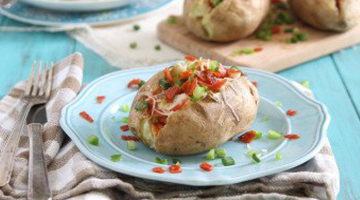 Baked Pizza Potatoes
